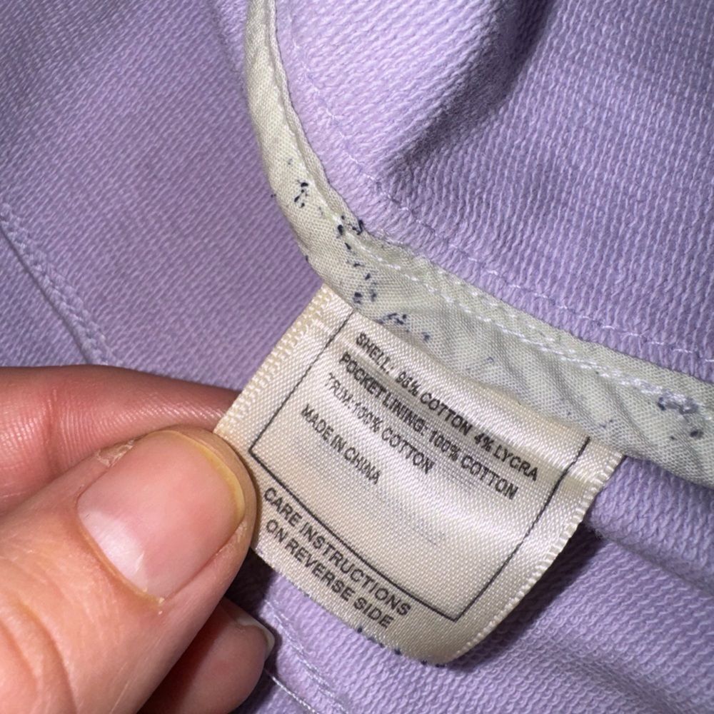 REVOLVE June Distressed Stretch Moto Jacket in Lavender - Size Medium - Picture 7 of 7